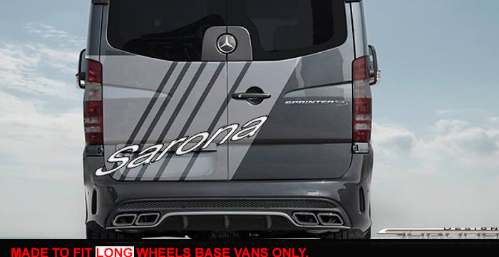 Custom Mercedes Sprinter  Long Wheel Base Rear Bumper (2019 - 2024) - $1690.00 (Part #MB-098-RB)